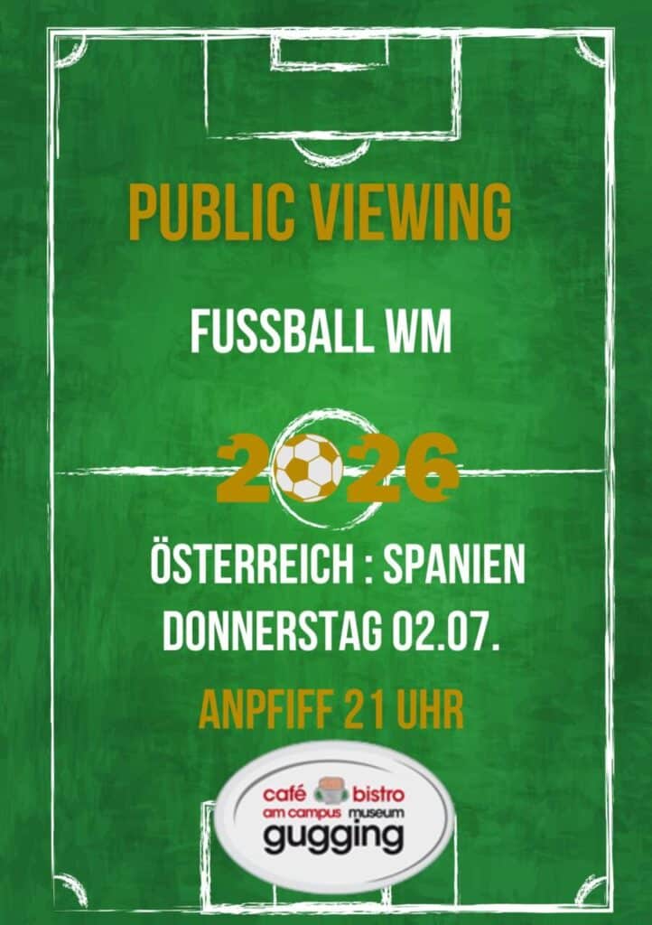 Public Viewing Fussball WM 2026 Österreich : Argentinien – Cafe am Campus